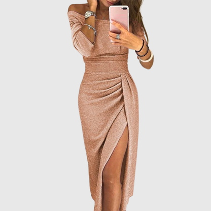 Isabeau | Chic halter maxi dress