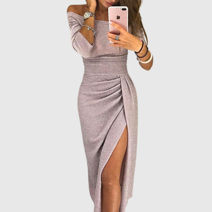 Isabeau | Chic halter maxi dress